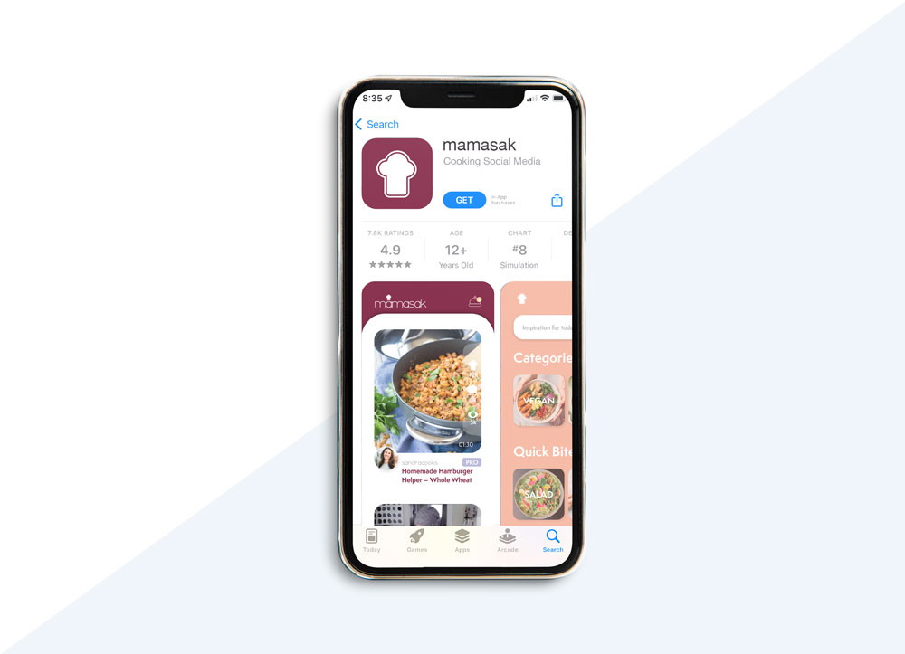 mamasak appstore page